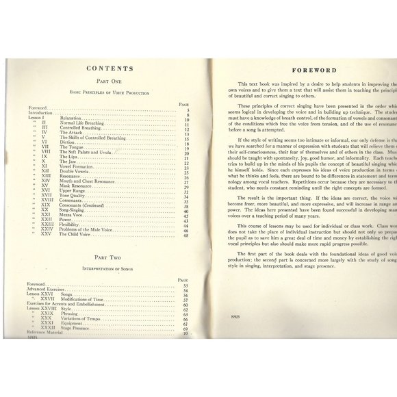 Simplified Vocal Training Nicoll Dennis Fischer Softcover 1940 - Picture 4 of 5